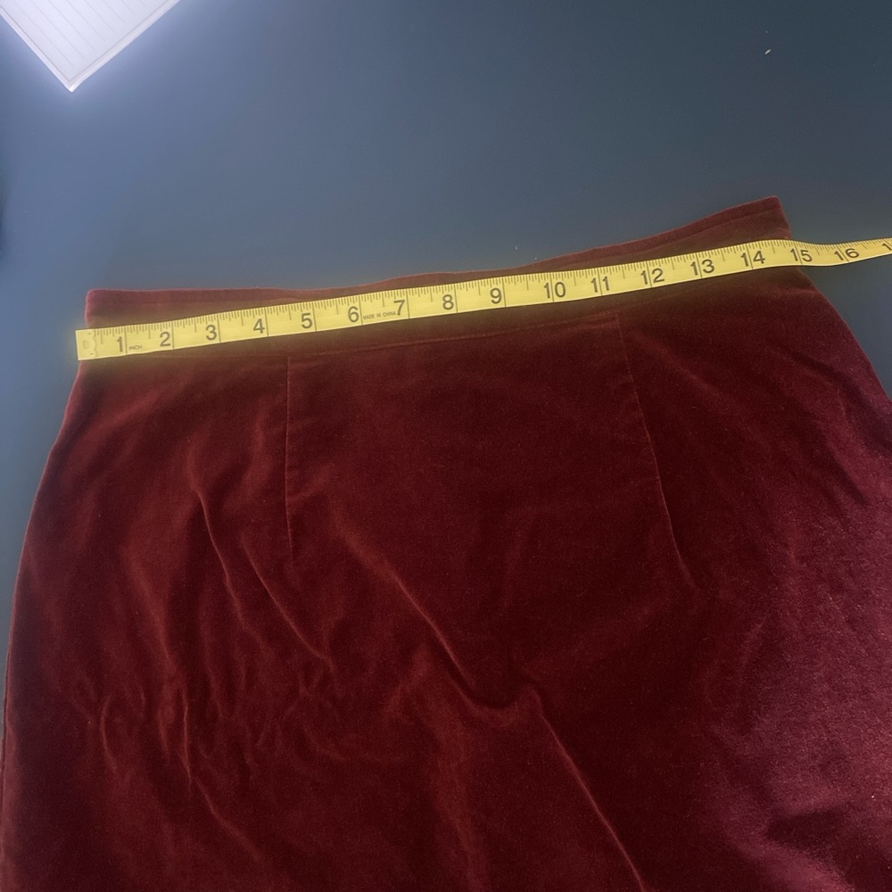 Rampage velvet burnt red mini A-line skirt size 9 whimsigoth indie sleaze grunge - Picture 6 of 6
